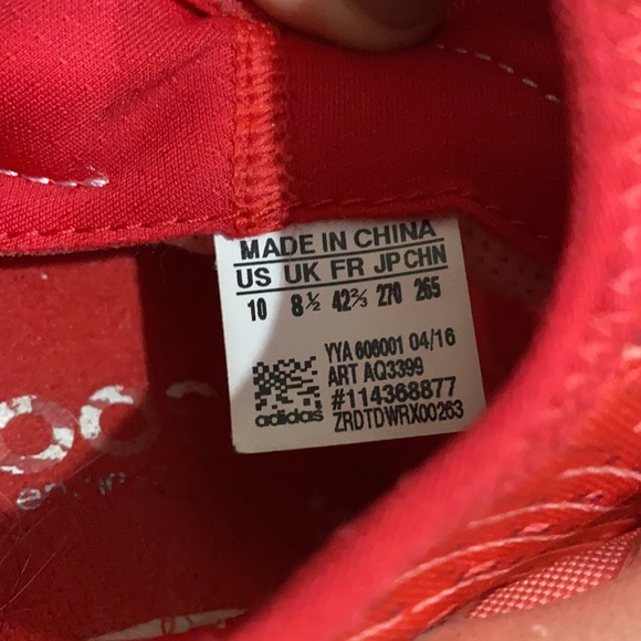 Red/pink Women’s ADIDAS pure boost x 10 - Picture 5 of 7